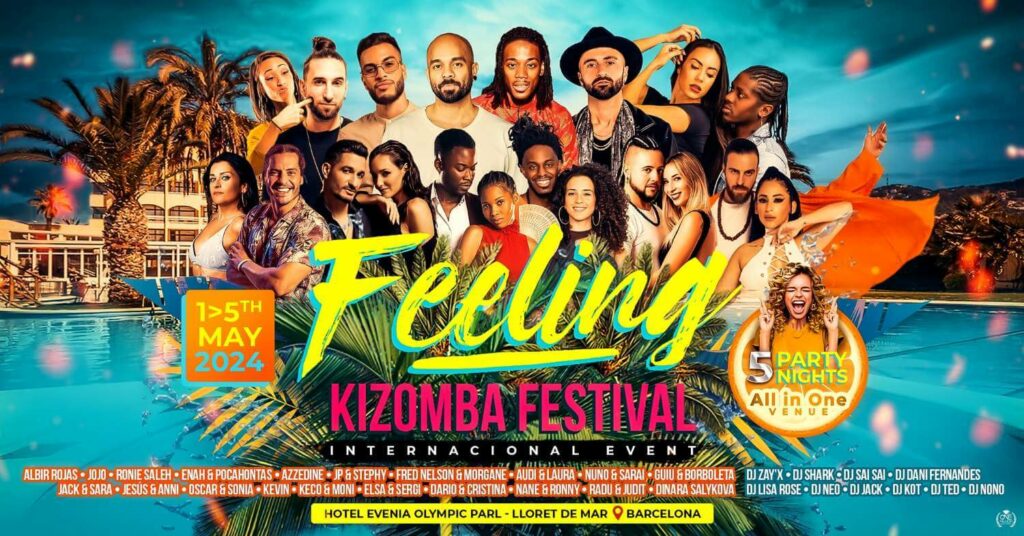Beach Feeling Kizomba Festival 2024 Promo Picture with Kizomba Dancers!