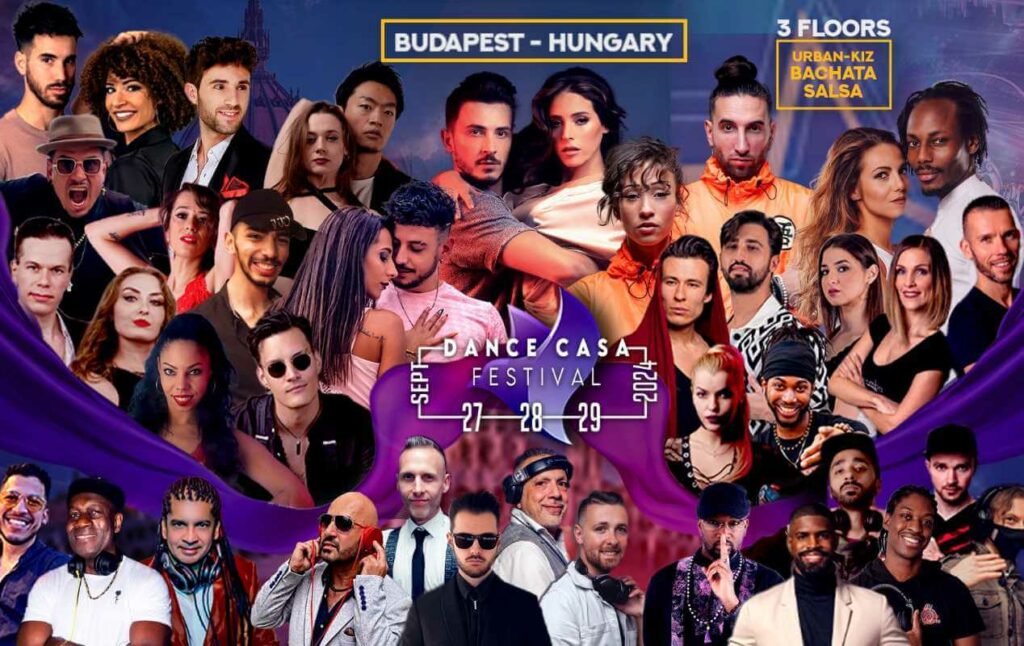 Dance Casa Festival Budapest 2023 promo Picture with attending dance Artists!