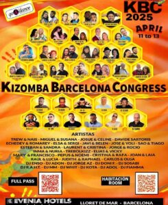 Kizomba Barcelona Congress 2025 Dance Artists & Djs